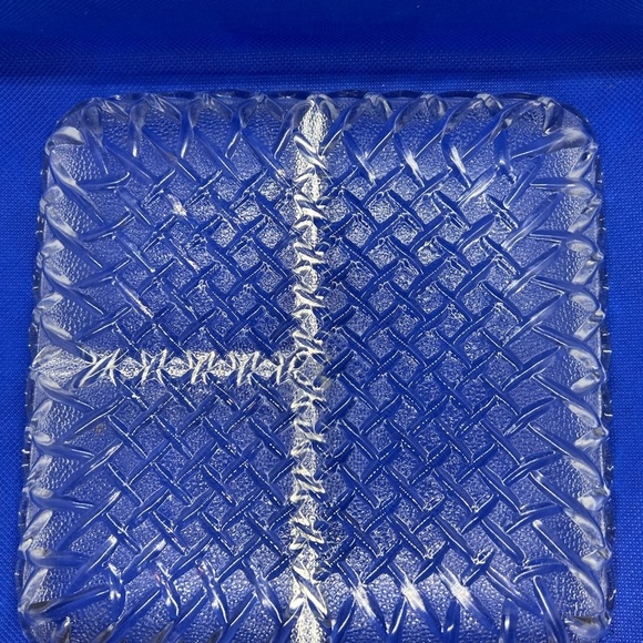 Vintage Clear Glass Divided Serving Dish 3 compartments - Picture 3 of 5